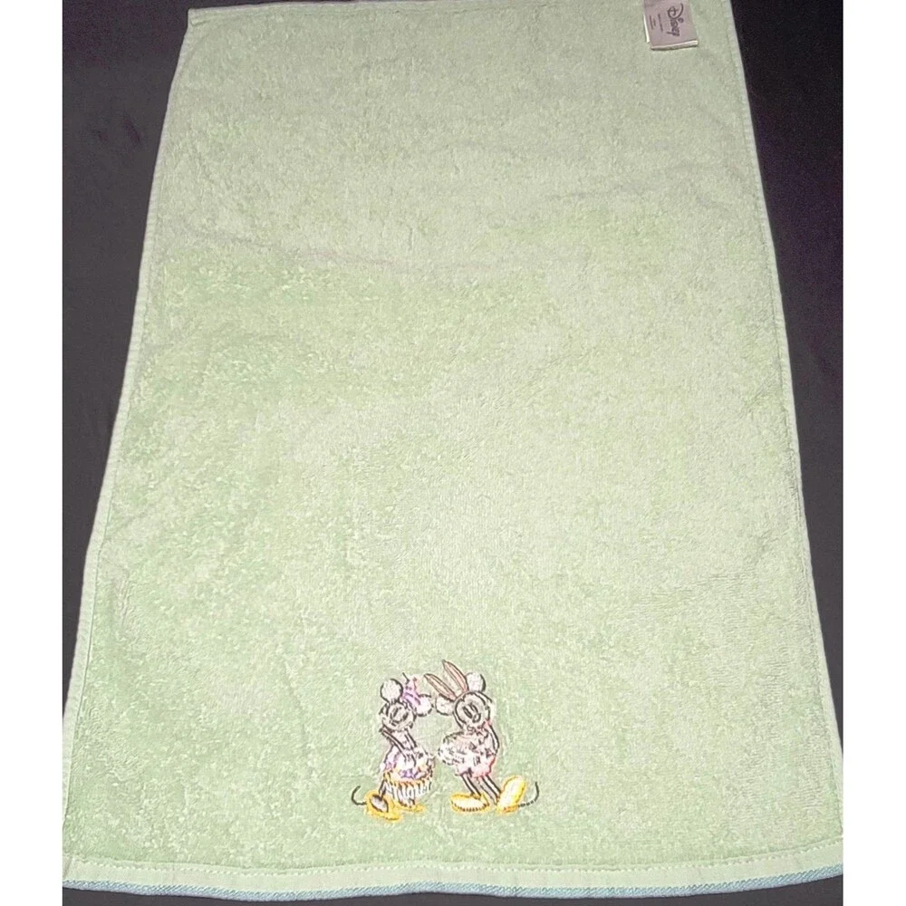 Disney Mickey & Minnie Easter Hand / Kitchen Towel Embroidered 16x24 Kohls